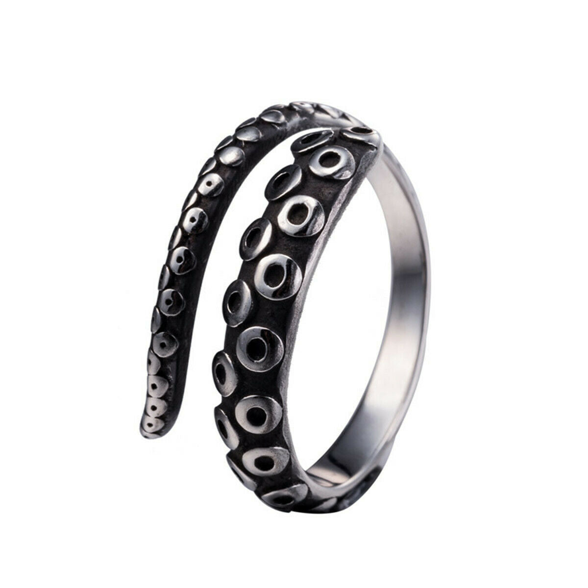 Retro Punk Octopus Open Tentacle Ring Nautical Sea Squid Gothic Witch Warlock