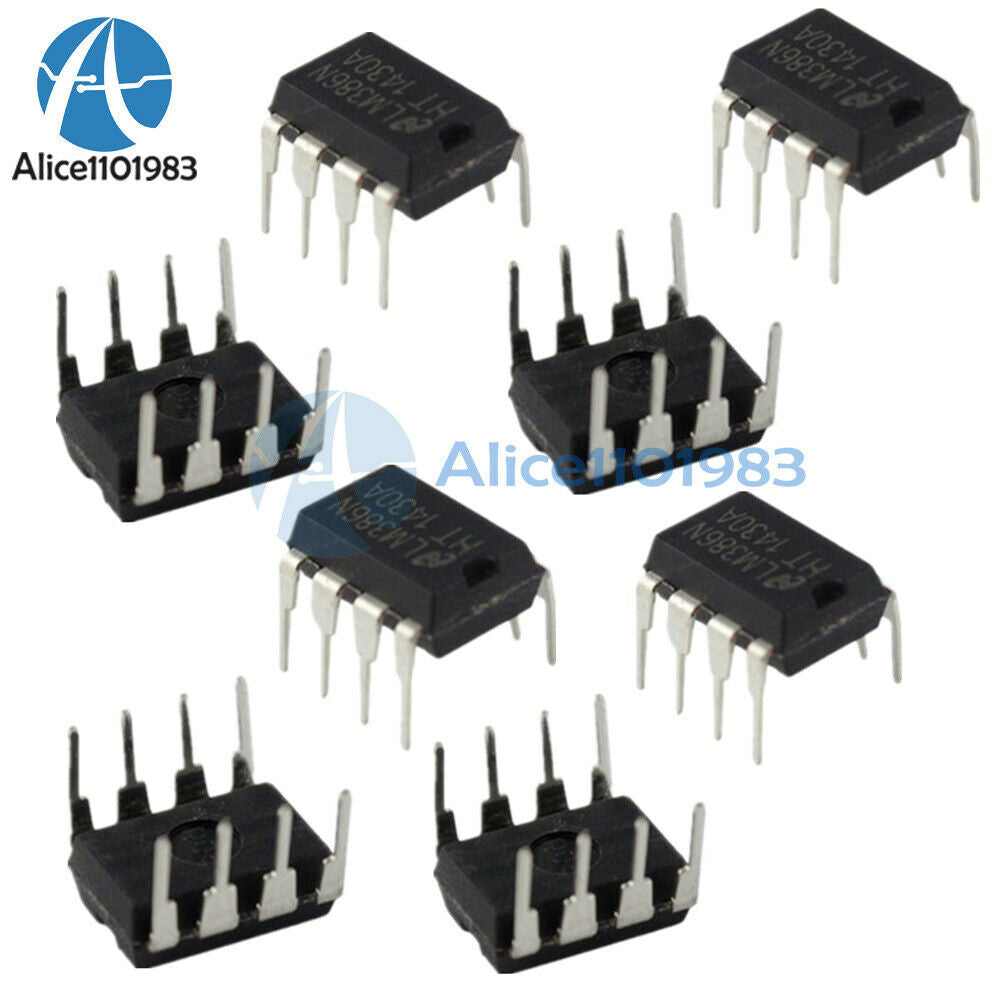 10PCS IC LM386N LM386 AMP AUDIO PWR MONO 8DIP LM386N