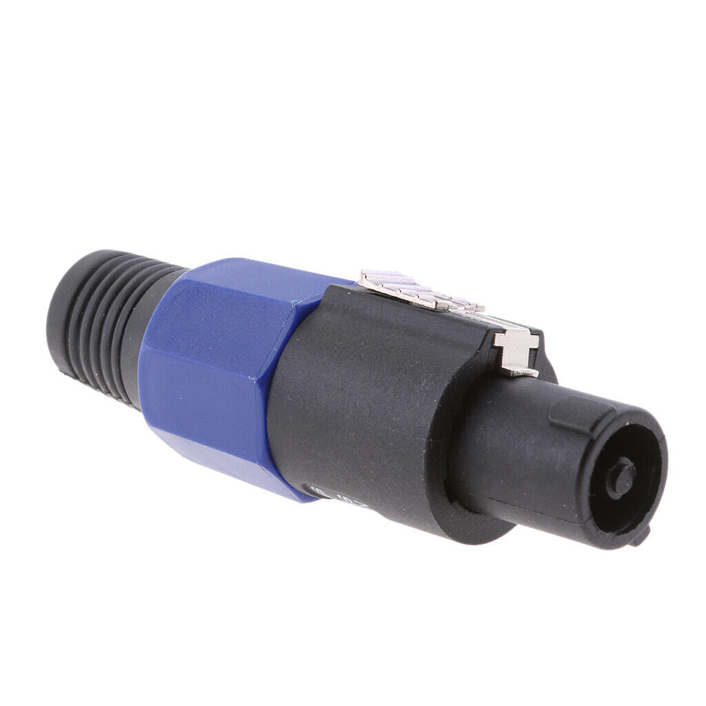 5 X Speaker Plug Male 4-Pin Speaker  Cable Connector DJ Speaker Plug