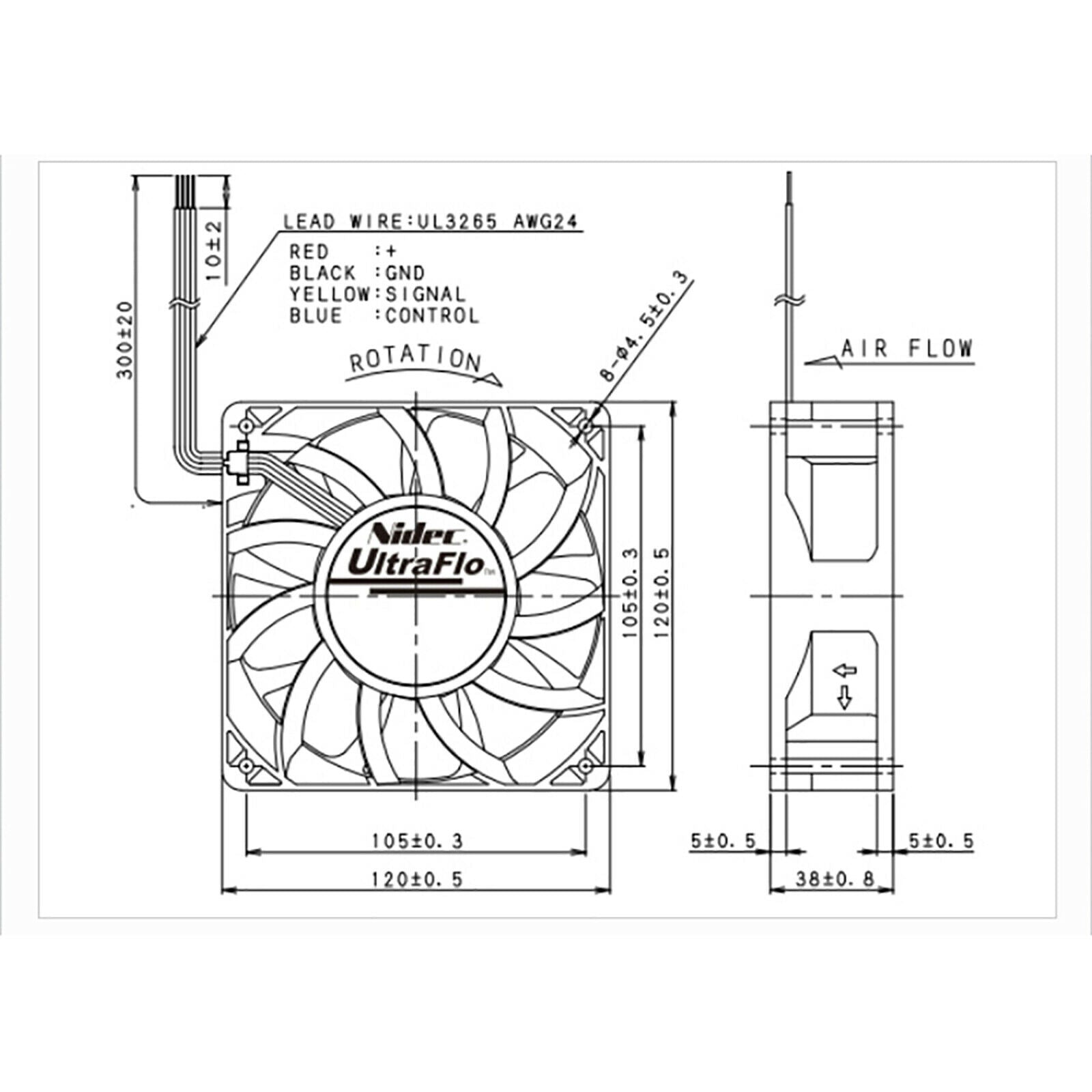 Replacement W12E12BS11B5-57 Cooling Fan for Antminer Ultraflo Cooler Fan Part