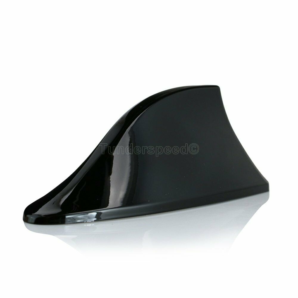 1kit Cars Shark Fin Roof Antenna Radio FM/AM Signal Decorate Aerial Color Black