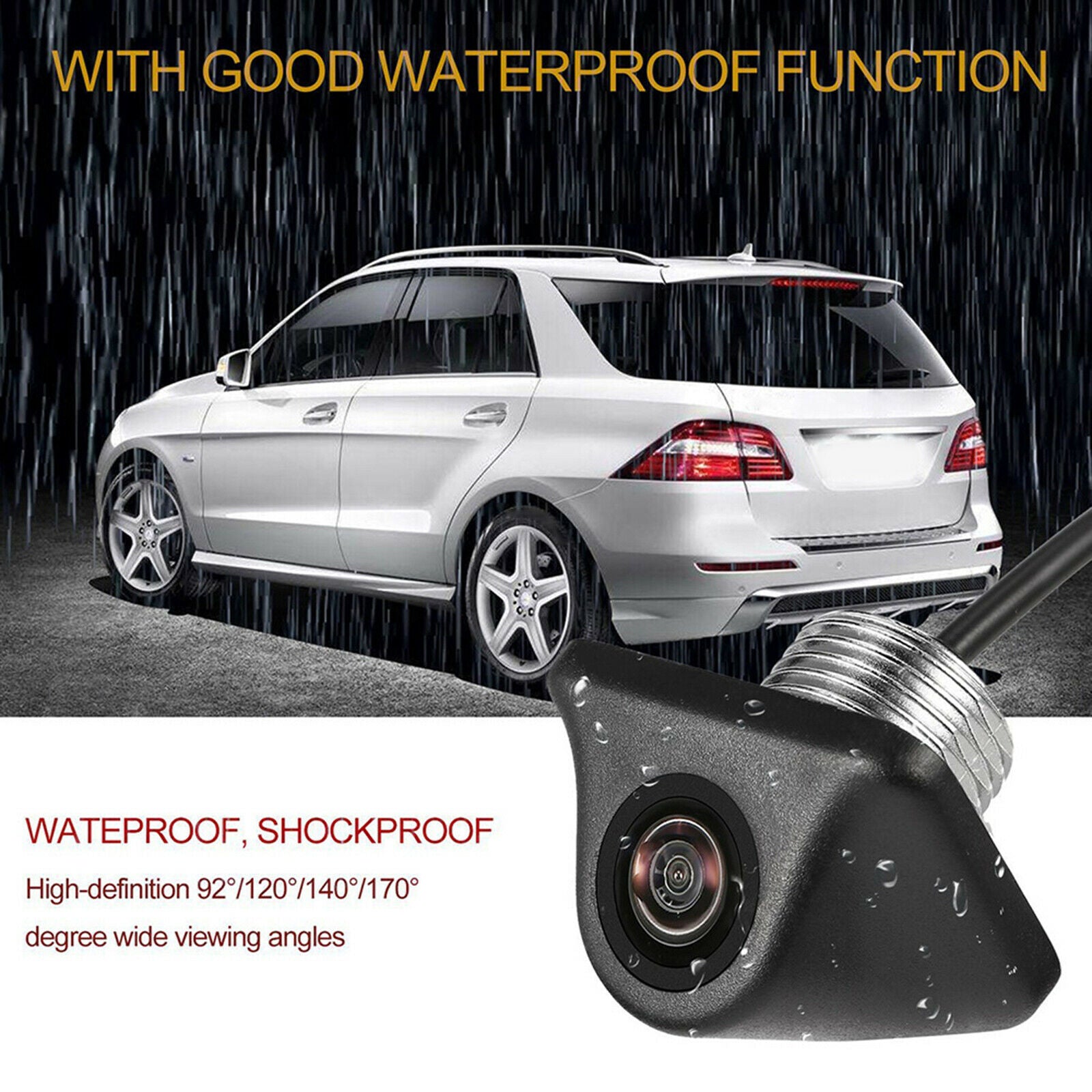 View Angle CMOS Auto Car Rear View Reverse Backup Parking Camera HD Cam Kit