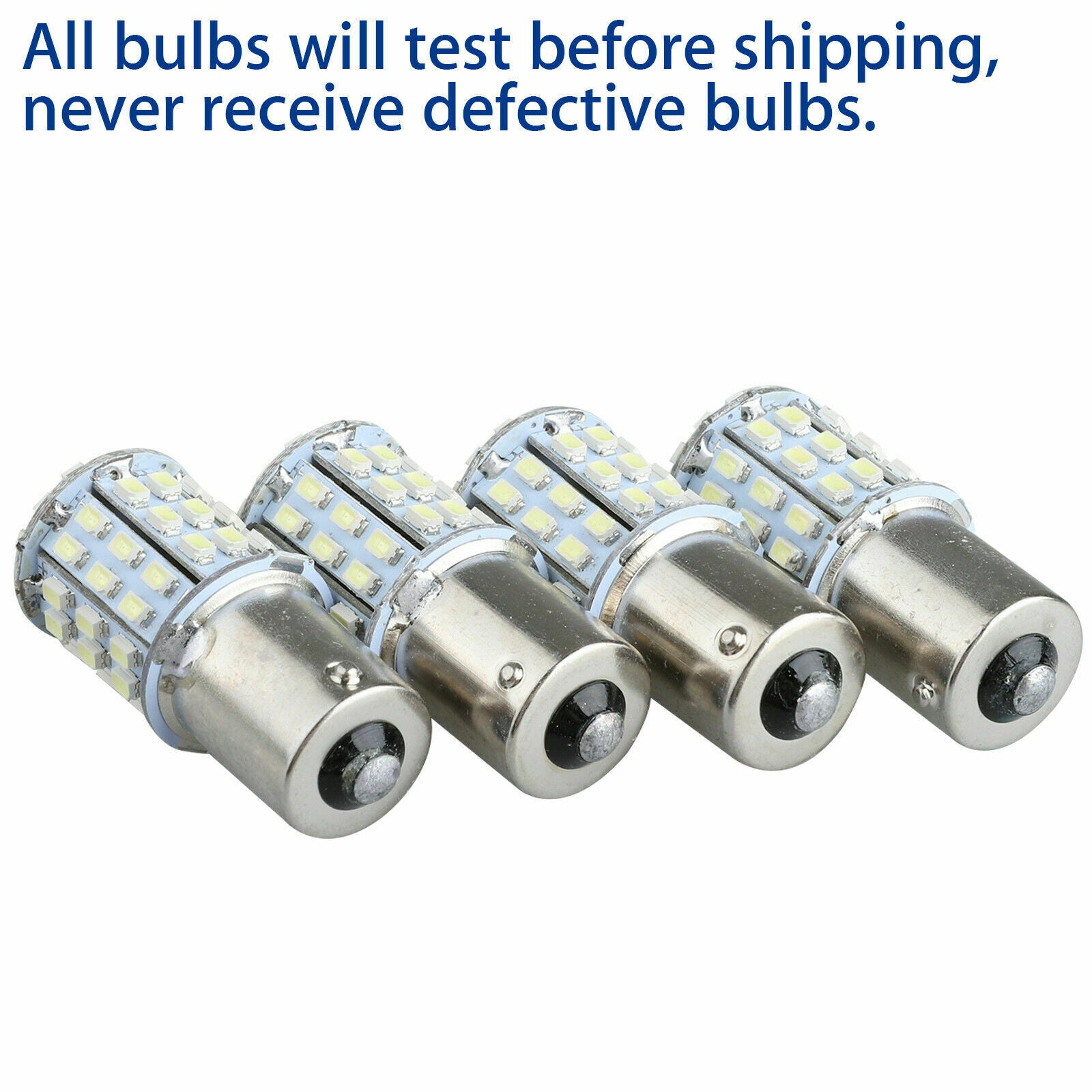 4Pcs Super White 64 SMD LED 1156 1141 1003 RV Camper Trailer Interior Light Bulb