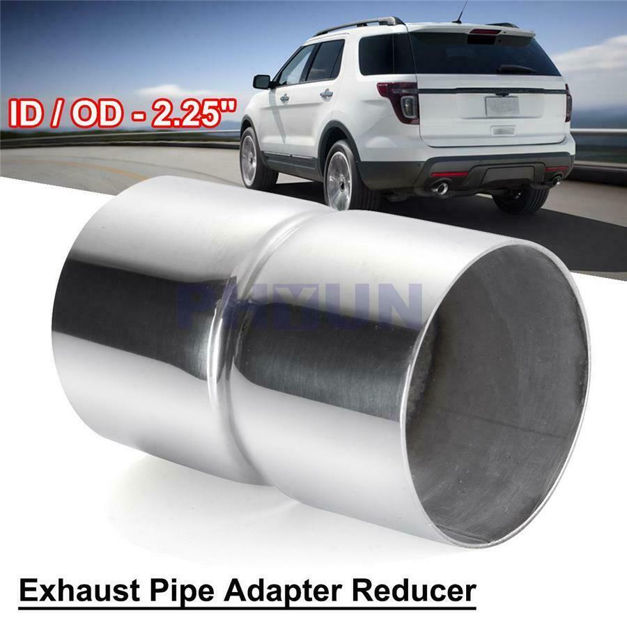 2.25"ID to 2.25"OD Exhaust Pipe Connector Reducer Adapter Chrome Stainless Steel
