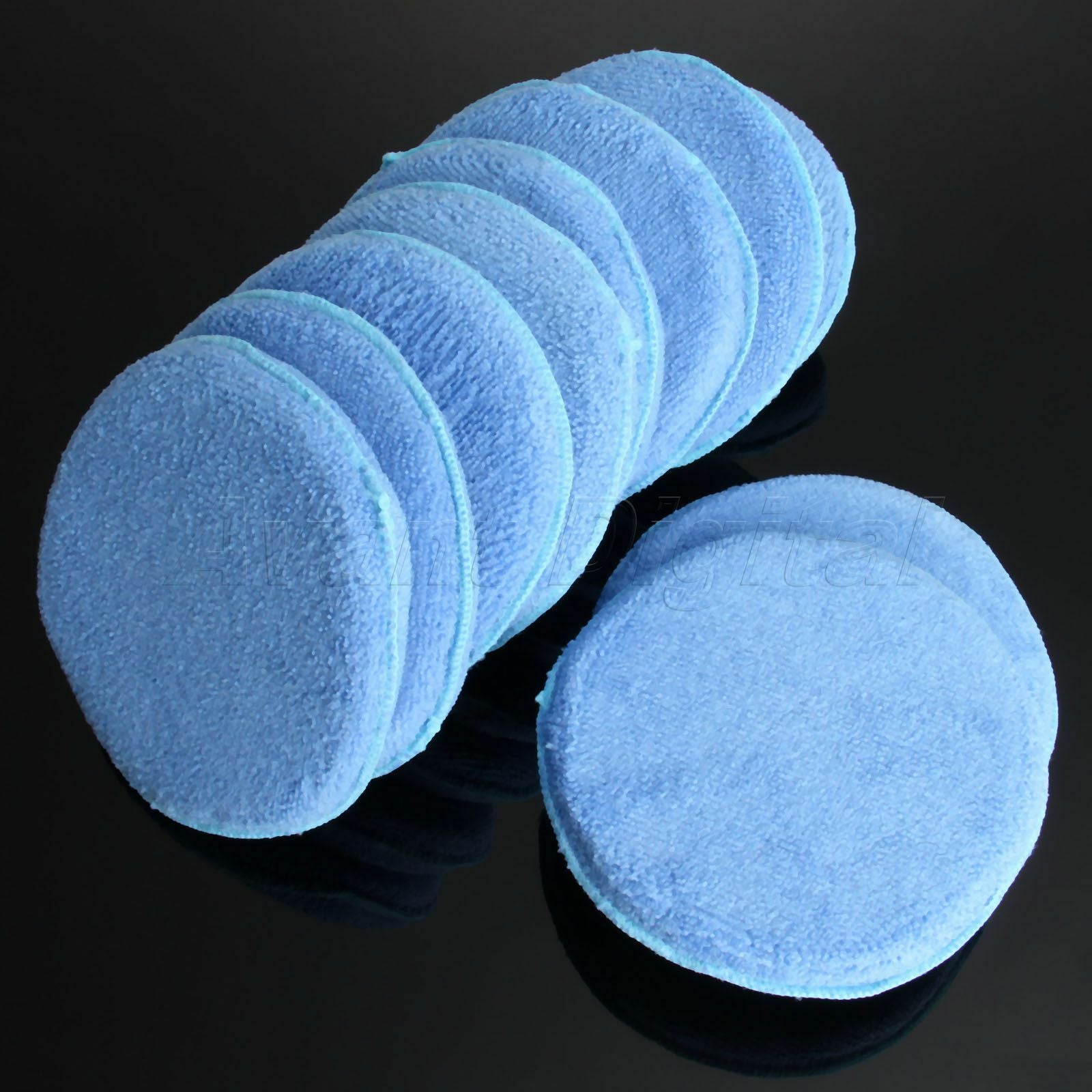 10 x Car Care Polishing Microfiber Foam Sponge Applicator Waxing Cleaning Pads