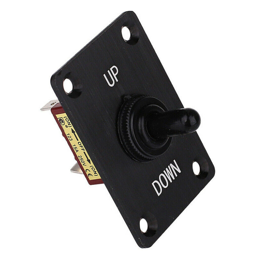 Boat Yacht 3 Pin Up Down On/Off/On Momentary Toggle Switch Panel 12V 15A