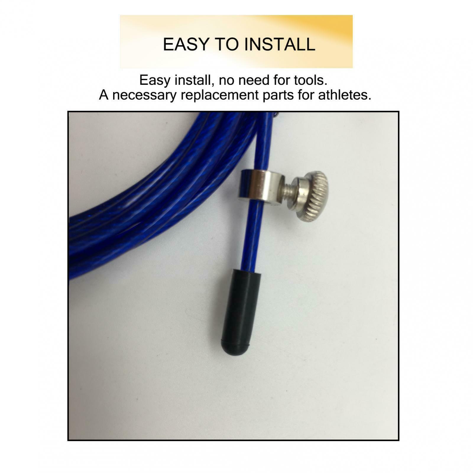 5 Sets Durable Spare Screws & Black End Caps Cover For  Jump Rope Black