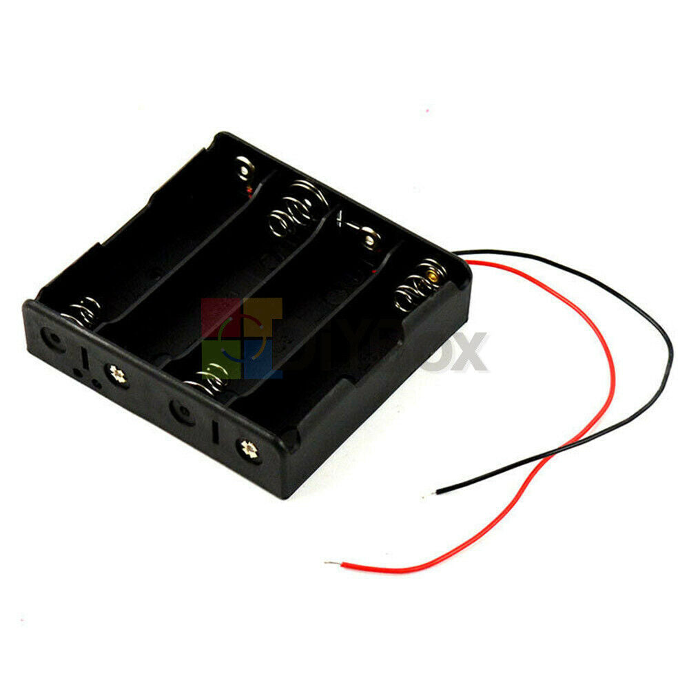 4x 18650 Cell Battery Holder Box Case DIY For Battery Packs with Wire For  Cases