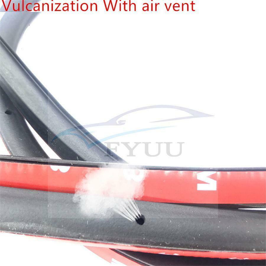 2PCS 1.7M * 2 Rubber C pillar Protection Sealant Strip Sealant With Air Vent