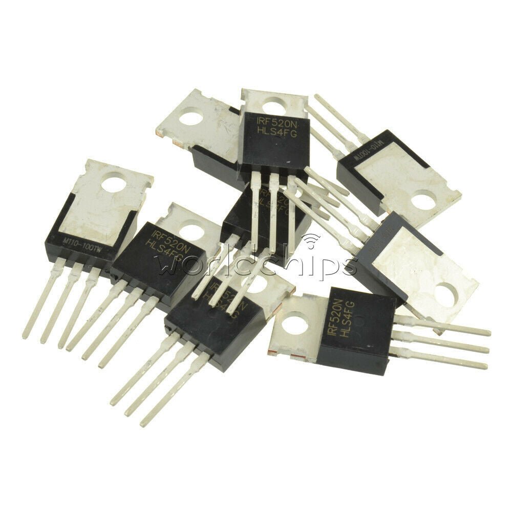 20PCS Lot IRF520 IRF520N TO-220 N-Channel IR Power MOSFET
