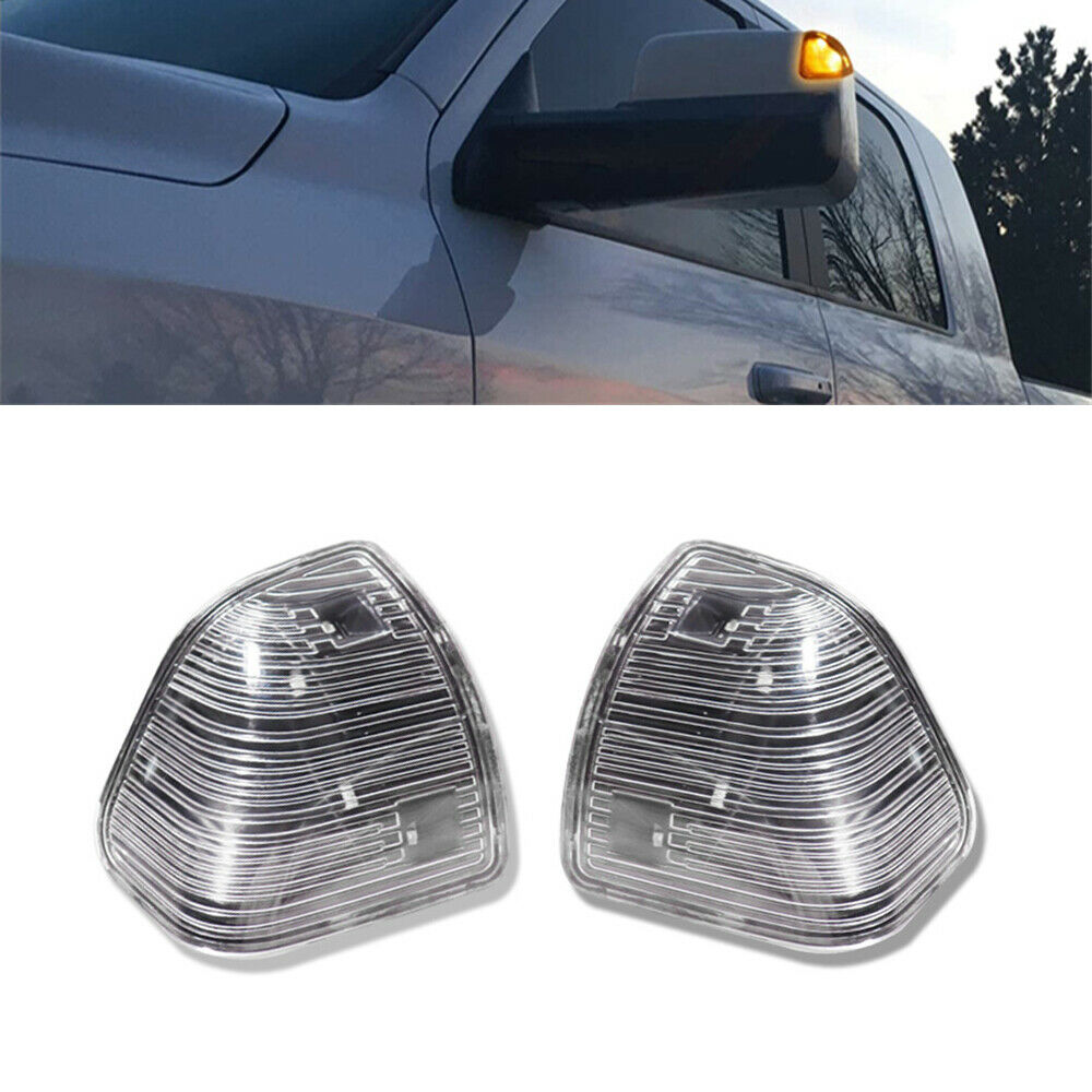2x Amber Yellow LED Side Mirror Turn Signal Lights For Dodge Ram 1500 2500 3500
