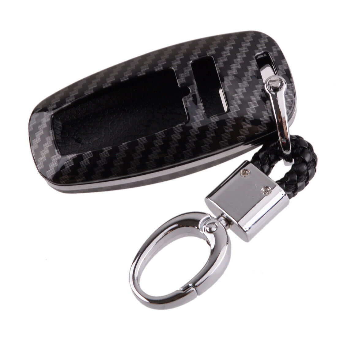 Fit For Audi A6 A7 A8 S6 S7 Carbon Fiber Texture Remote Key Fob Cover Key Case