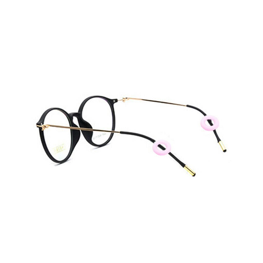 2 Pairs Anti Slip Silicone Ear Hooks Holder for Glasses Red Pink