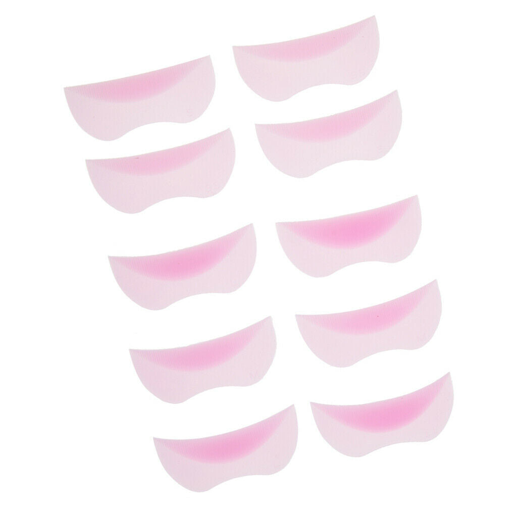 10x Silicone Curler Pads Shield Rods Embedded Ridges Eyelash Lift Perming