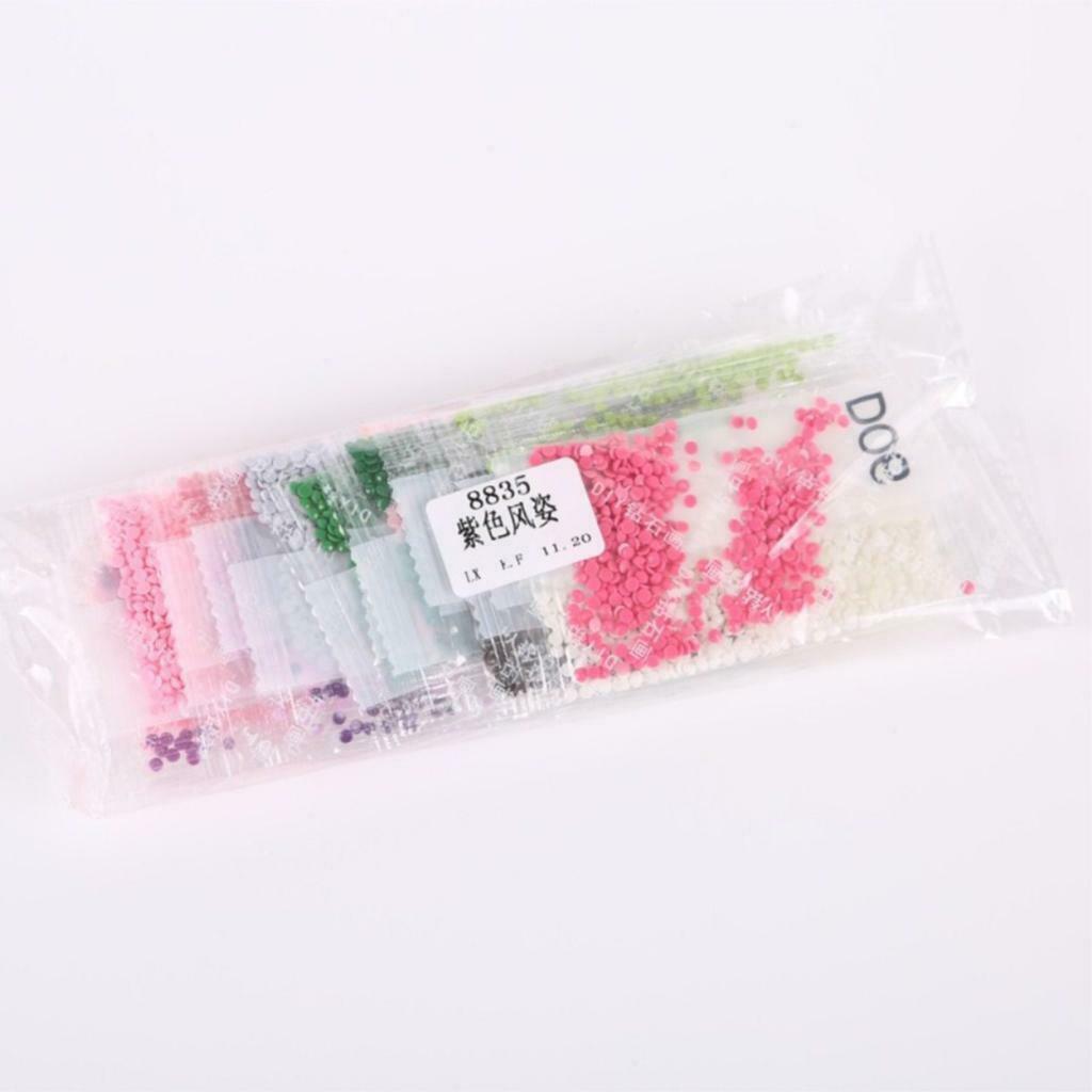 Full Drill Dandelion DIY 5D Diamond Painting Embroidery Cross Stitch White
