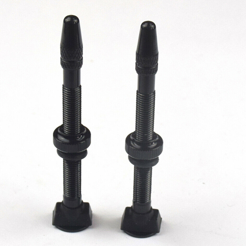 6x Alloy 60mm MTB Mountain Bike Tubeless Presta Valve Stem Kit Universal