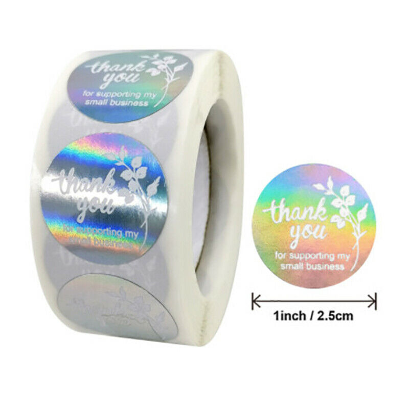 500pcs Thank you Stickers Round Wedding Stickers for Party Favors Decorat.l8
