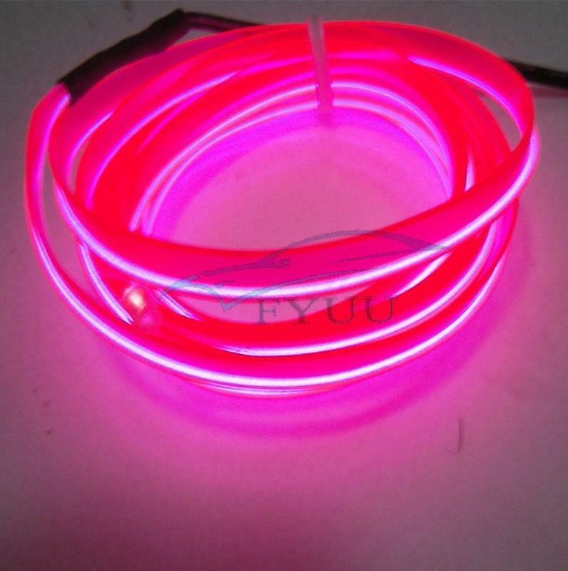 12V 200cm Cold LED Light Strip 180Degree Adjusting Inserted in Cigarette Lighter