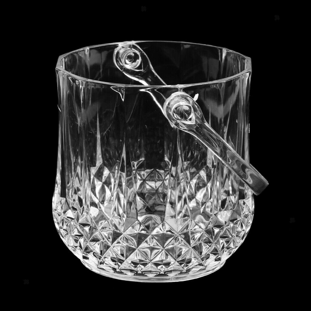 Ice Bucket Acrylic Wine Beer Champagne Bottle Cooler With Handle