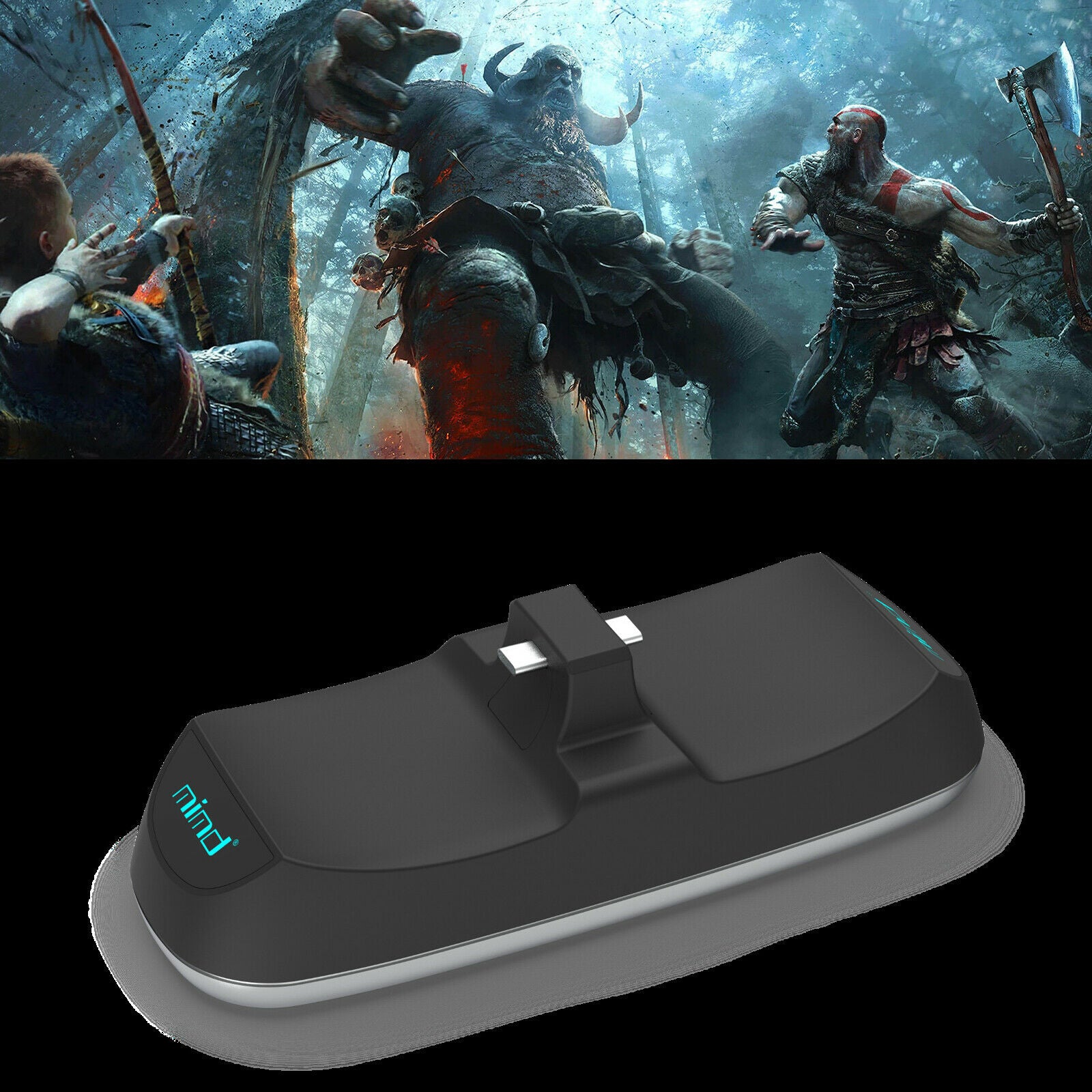 Handle Controller Gamepad Charger Dual Charging Dock Stand Station Fits PS5 CA