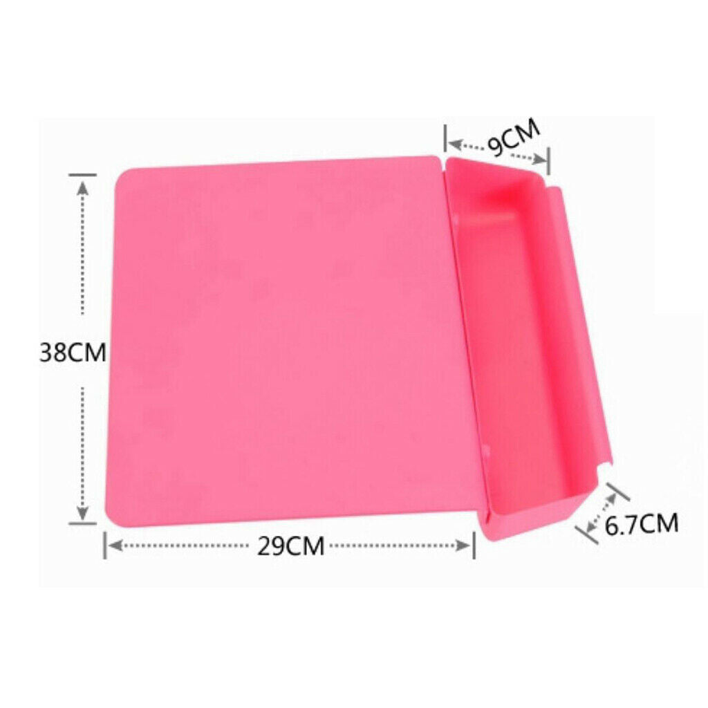 Kitchen Detachable Chopping Board w/ Storage Groove Non-Slip Food grade Red