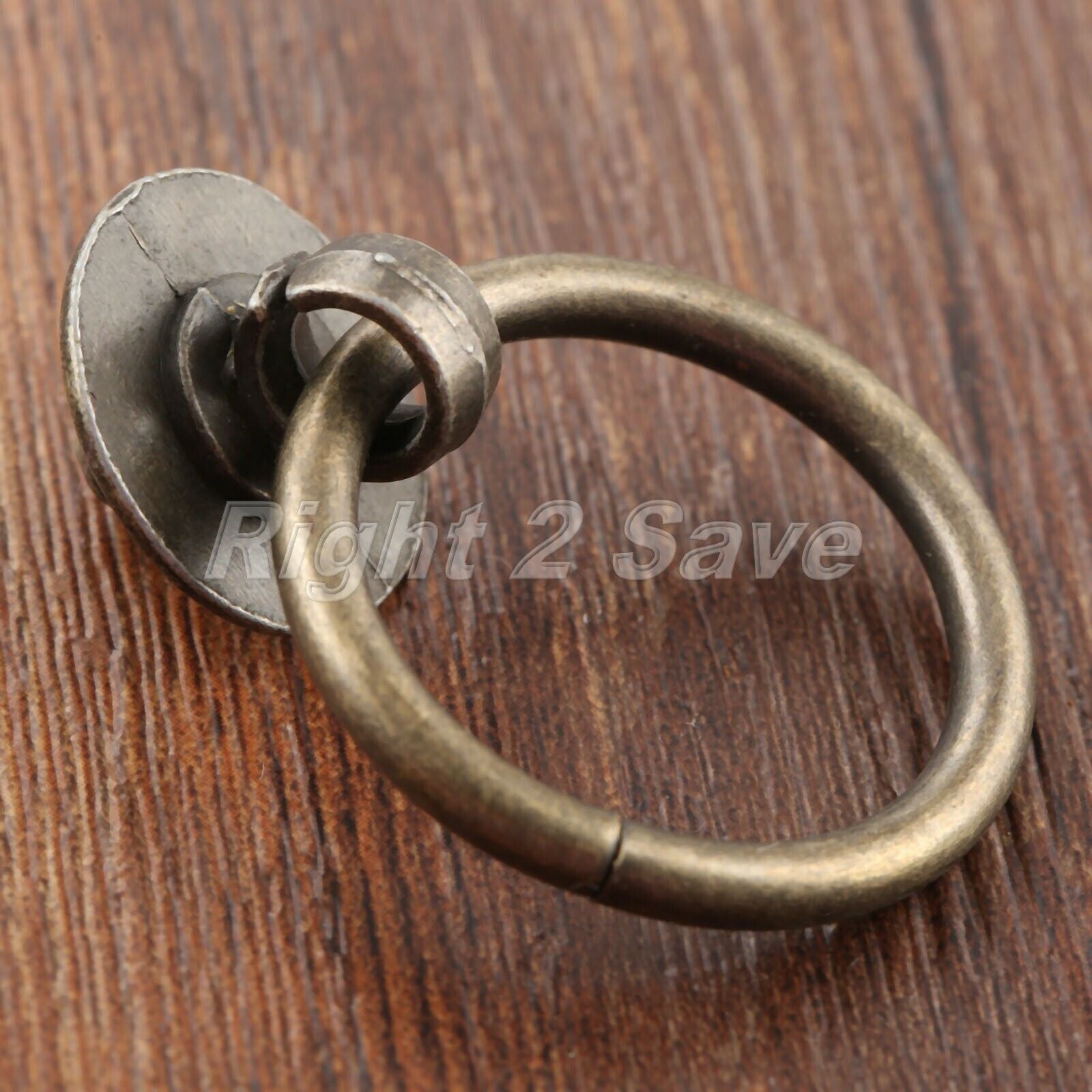 Retro Furniture Dresser Door Handle Cabinet Knobs Drawer Pulls Drop Ring 40*30mm