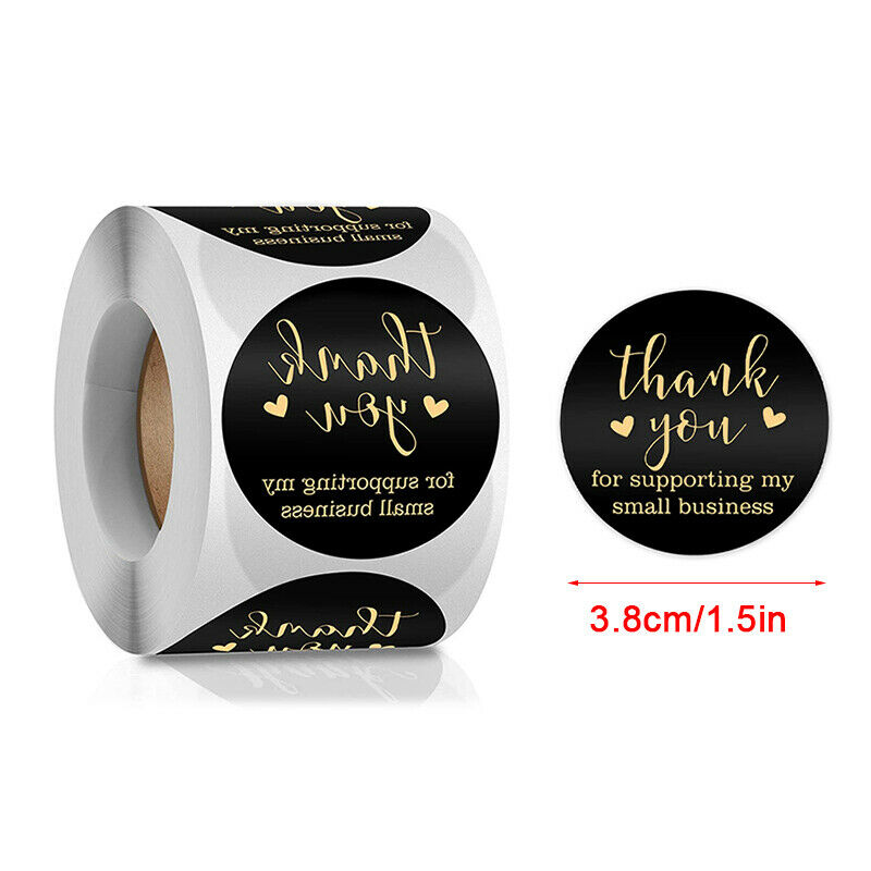 500Pcs/Roll 38MM Thank You Stickers Paper Seal Label Cookies Gift DecoratioN Lt