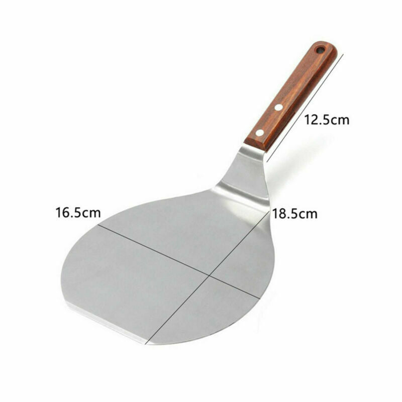 13'' Stainless Steel Pizza Peel Shovel Baking Tray Spatula Cake Lifter Paddle
