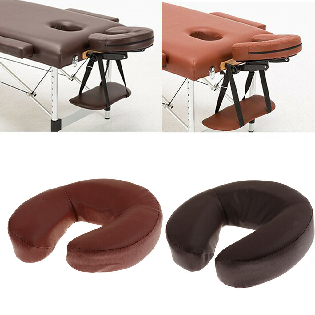 2 lot Massage Table Bed Face Rest Down Cradle Cushion Pillows Pad Red+Brown