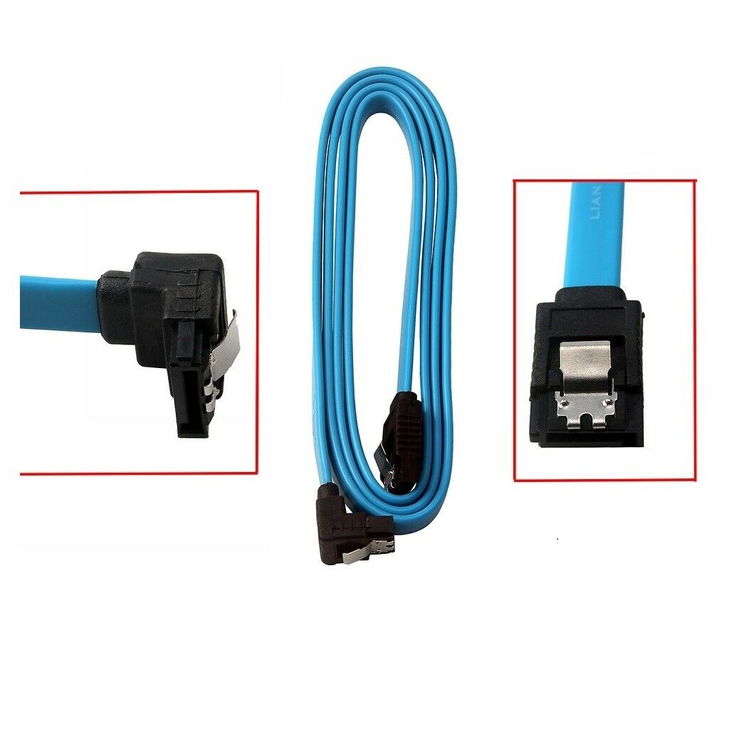 100cm 6Gbps SATA 3.0 cable for HDD SSD Hard Drive Data elbow Head High Speed