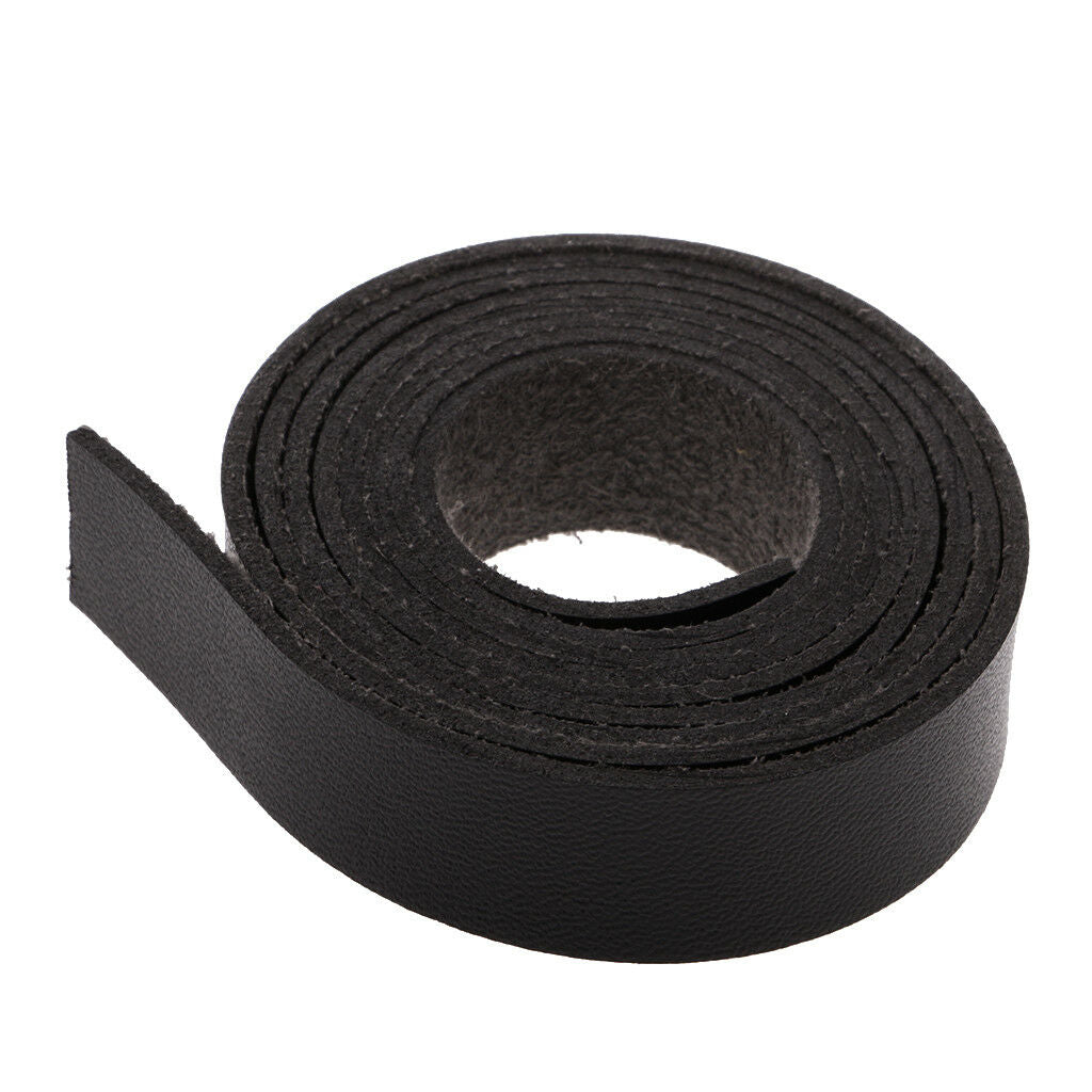 2 Meters 15mm PU Leather Strap Strips for Leather Craft DIY Supplies Black