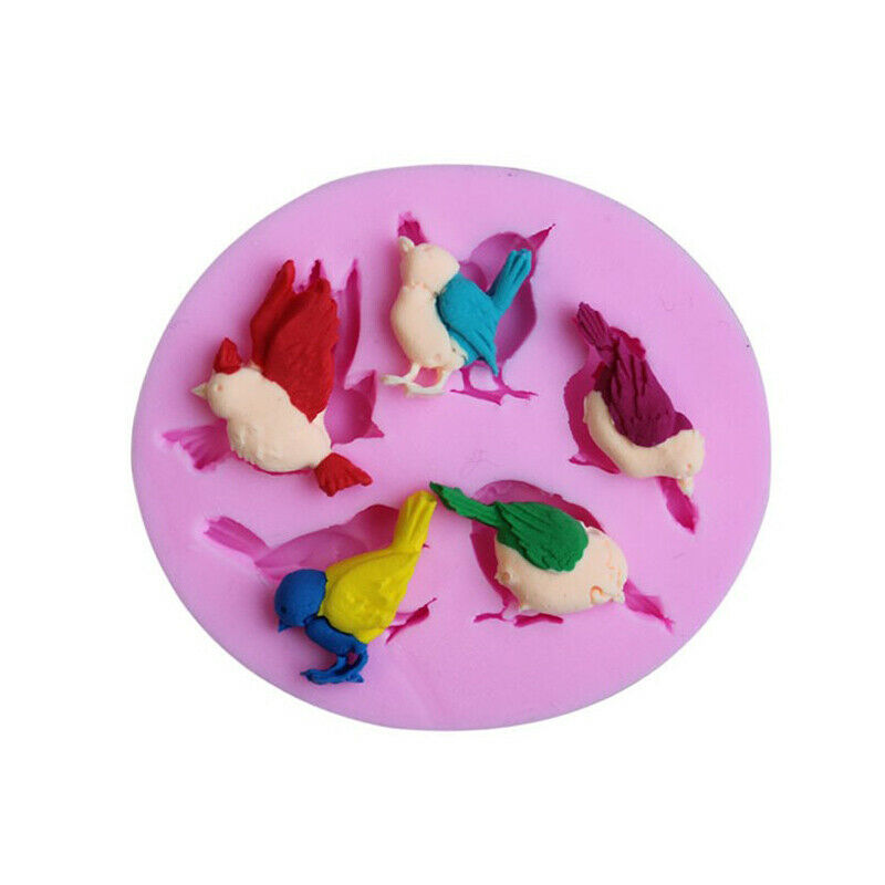 1Pcs Bird's Silicone Soft Candy Mold Cake Decorating Tool Candy Chocolate.l8