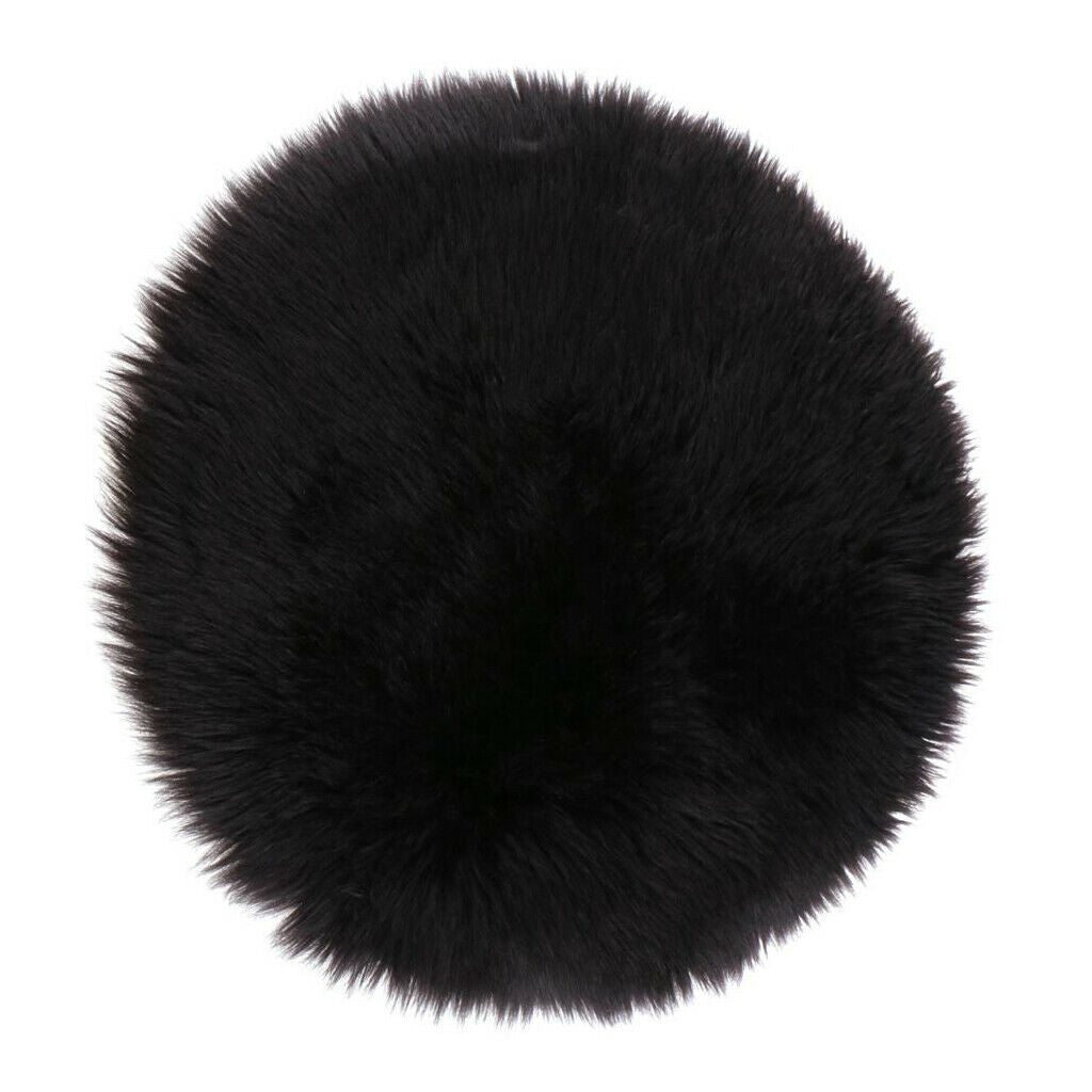Soft Artificial Sheepskin Stool Seat Pad Cushion Mat Pad Carpet 12inch