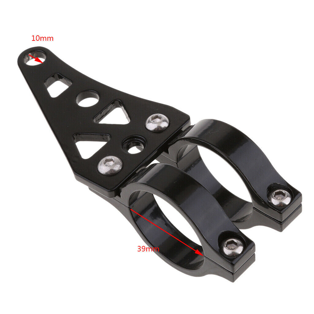 1 Pair of Universal Motorcycle Headlight Side Attachment Fork Ears Tube