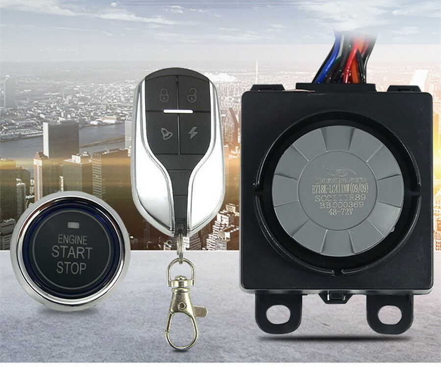 Motorcycle Anti-theft Alarm Security System Remote Control Keyless Engine Start
