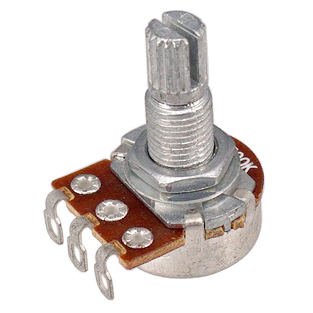 4 Pieces A50K/B50K Long Split Shaft Audio Taper Low Friction Potentiometers