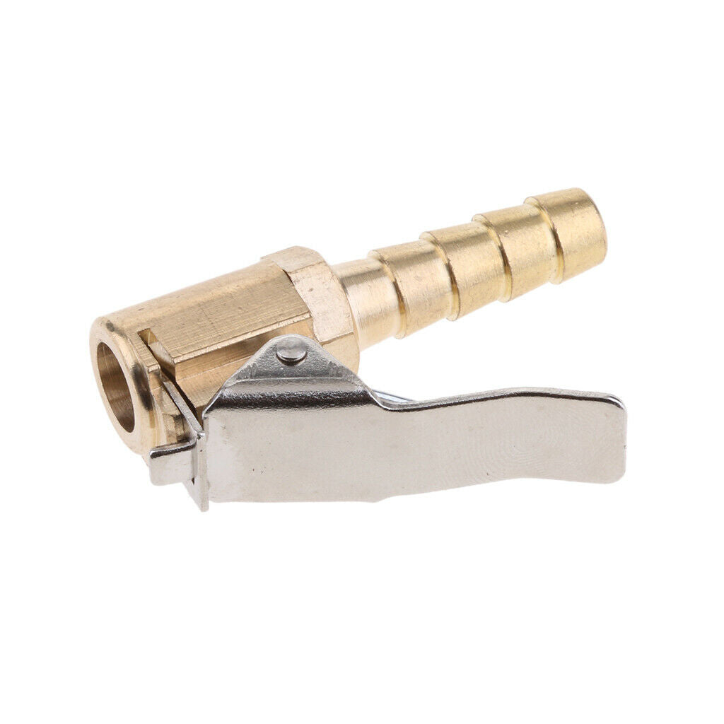 Brass Motorcycle Motorbike Tire Air Chuck Inflator Valve Connector