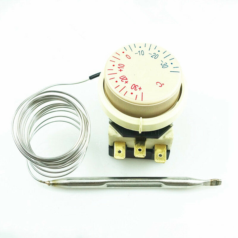 1pcs Thermostat Switch adjustable AC 250V 16A AC 380V 12A -30°C~+30°C 3 terminal