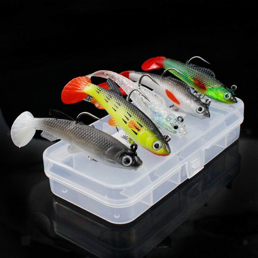 Lots 5 Fishing Lures Artificial Topwater Floating Baits Freshwater Saltwater