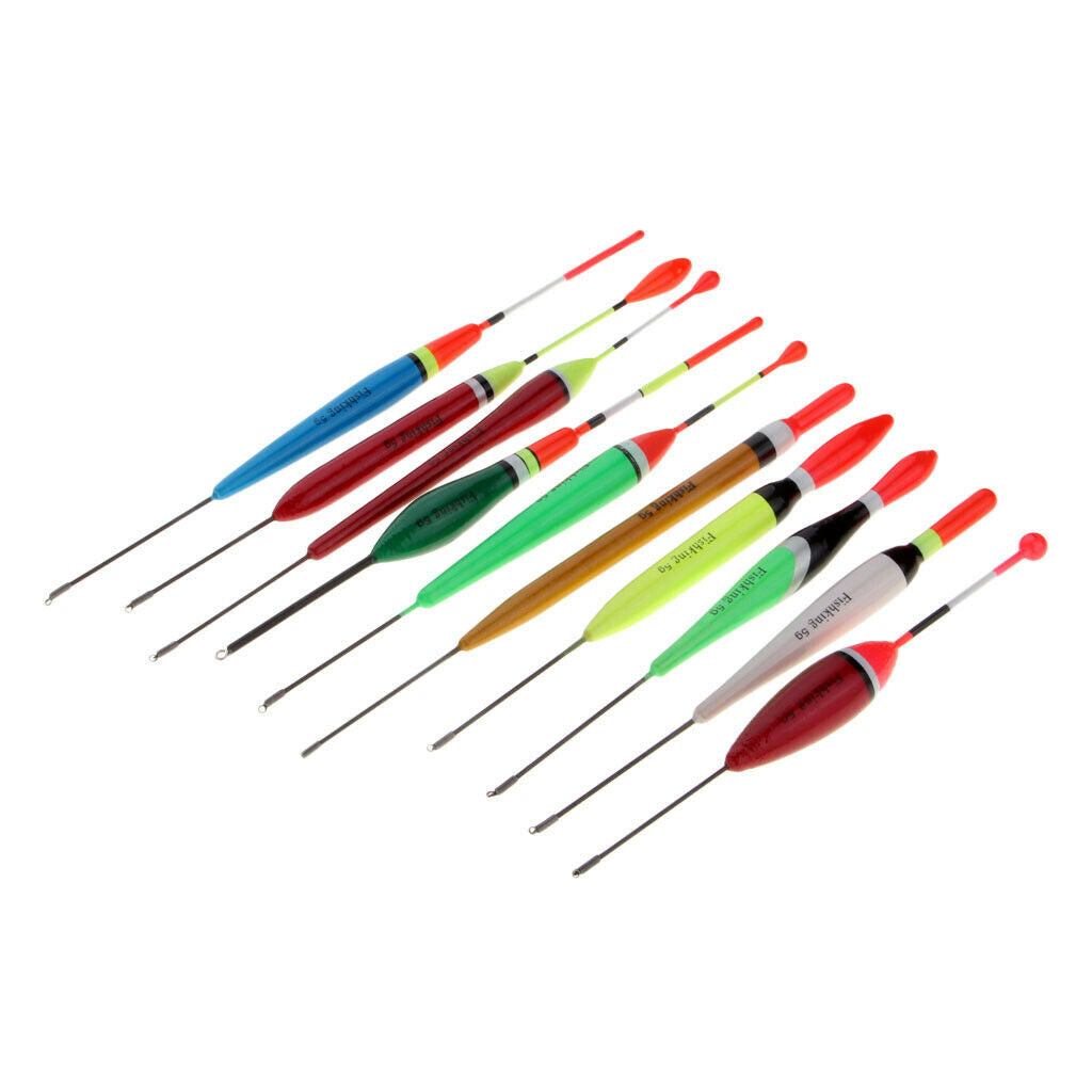 20x Durable Freshwater Fishing 5g Balsa Tackle Wooden Floats Bobbers Crappie