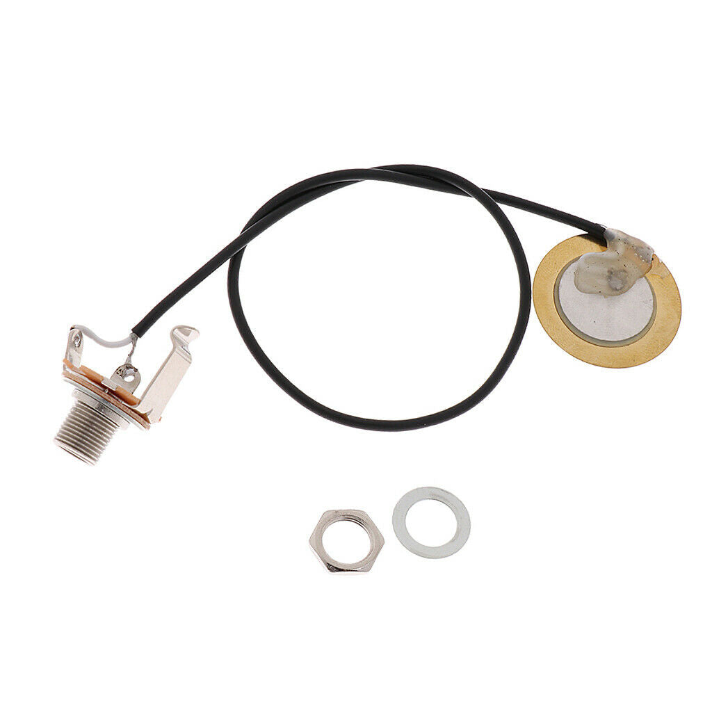 2 Pieces Prewired Pickup Piezo Transducer Amplifier for Violin