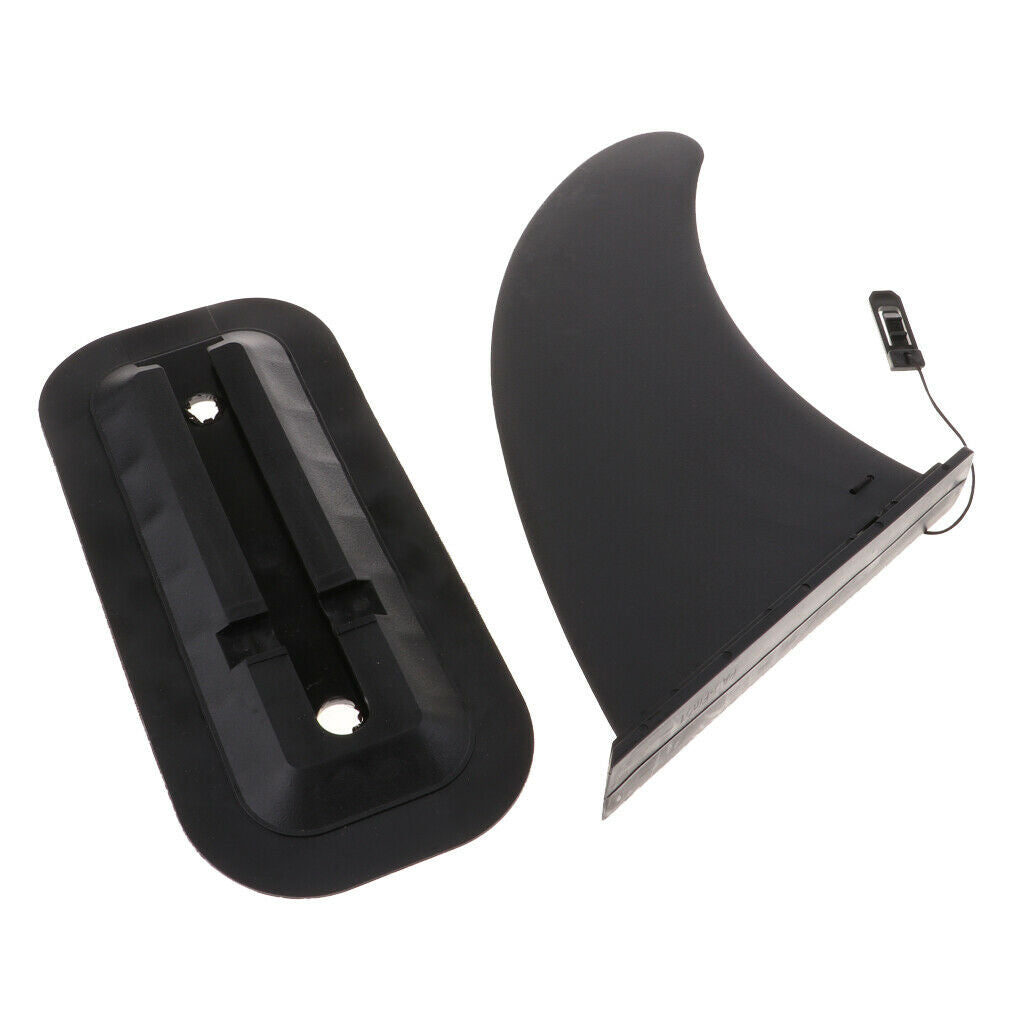 4.5x9.4in Surfing Boards Softtop Fin Free without tools Fin Screw Black