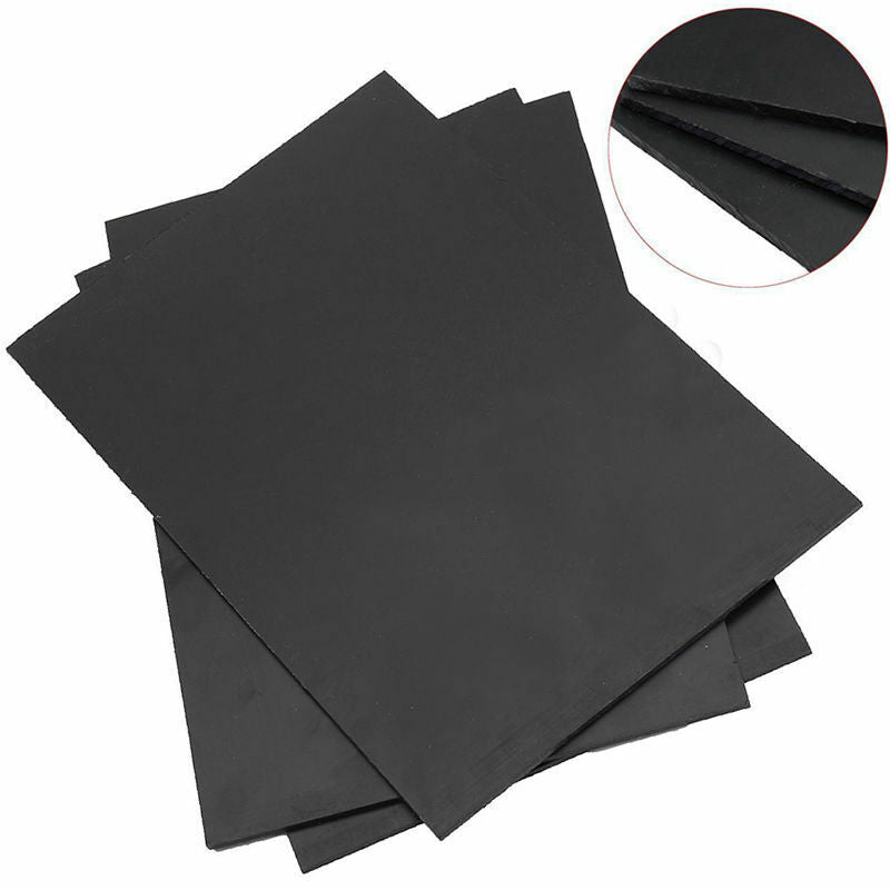 1 pcs ABS Styrene Plastic Flat Sheet Plate 3.0mm x 100mm x 100mm black