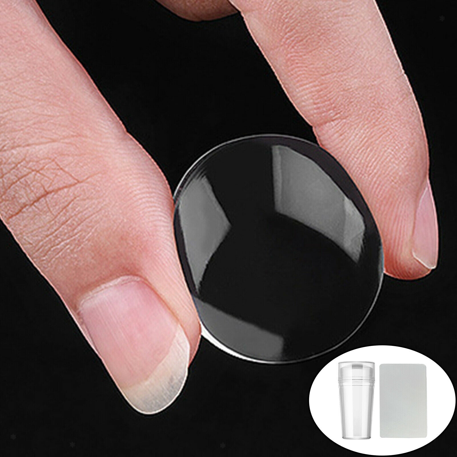 Nail Stamp Tool Silicone Nail Stamper Nail Stamp Plates for Creativity Nail