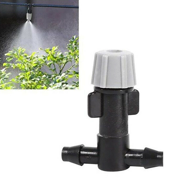 5x Adjustable Misting Nozzle with Tee Joint for Watering Irrigation Sprin.l8