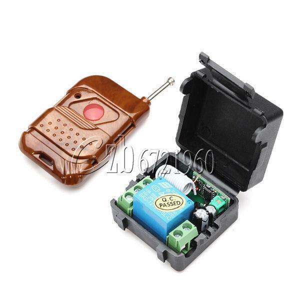 DC 12V 10A Relay 1CH Wireless RF Remote Control Switch Transmitter+ Receiver
