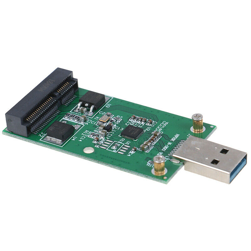 1Pc Mini USB 3.0 to PCIE mSATA External SSD PCBA Conveter Adapter Card_AUBDAU