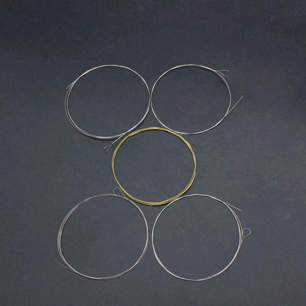 5pcs Banjo String Stainless Steel Bronze Replacement 5-String Strings BJ12