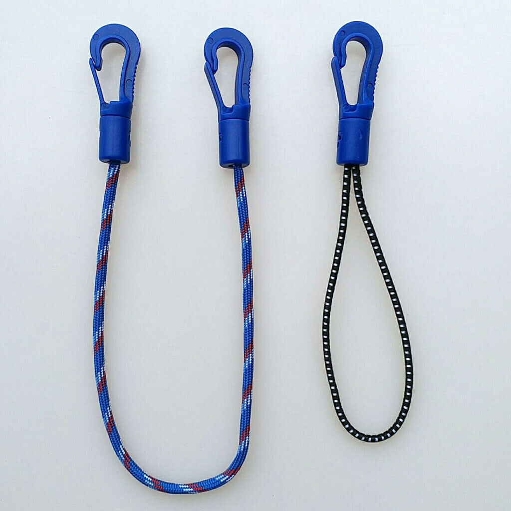 20pcs Plastic Snap Hook Bungee Cord Clip Shock Cord Hooks for Diving 5cm
