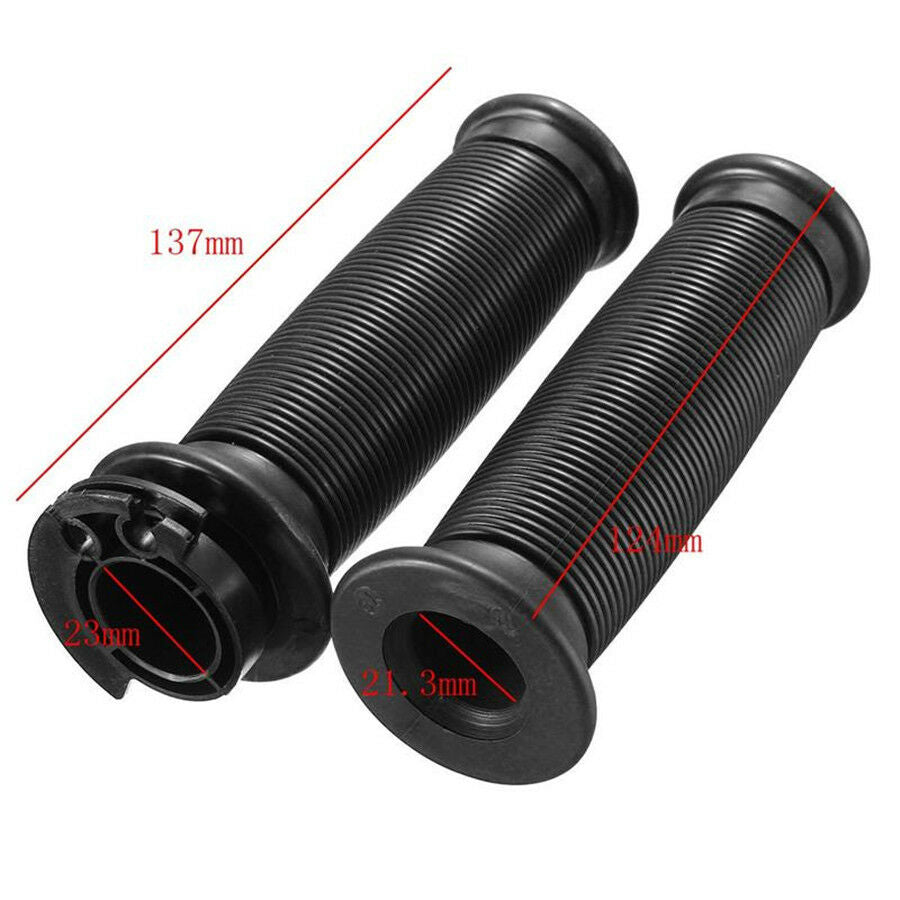 7/8'' Black Streak Plastic+Silicone Motorcycle Handlebar Cover 21.3mm, & 23mm